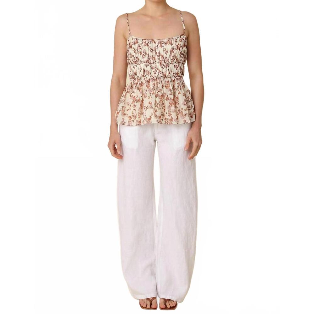 NEW OLIVACEOUS carina linen pant in white - Picture 1 of 6